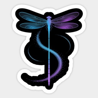 Suicide Prevention Awareness Warrior Teal Purple Dragonfly Sticker